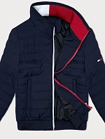 Pánska prešívaná bunda so stojačikom J.Style navy blue (84M3025-215)