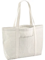 W 255 Nákupní taška pruhovaná z bio bavlny model 22432862 grey stripe - Westford Mill W 255 Nákupní taška pruhovaná z bio bavlny model 22432862 grey stripe - Westford Mill