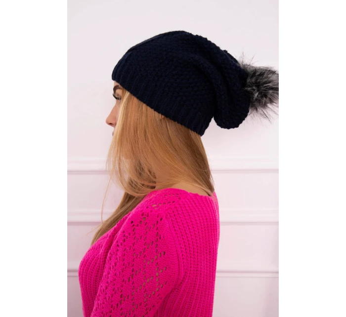 Fleecová čiapka Sandra K210 navy blue Fleecová čiapka Sandra K210 navy blue