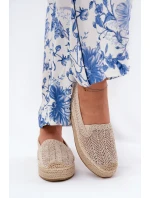 Dámské espadrilky na platformě Béžové model 21691933 - VINCEZA