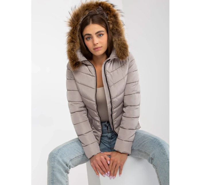 Dámska bunda NM KR P22 6627 03P tmavo lila