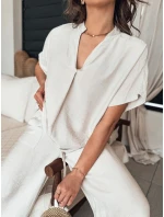 Dámská halenka béžová Dstreet model 21977045 - FashionStreet