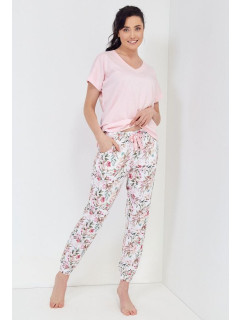 Dámske pyžamo Aromatica ružové dlhé