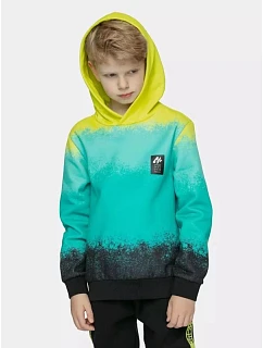 Chlapecká bavlněná mikina s kapucí model 22282478 - 4F