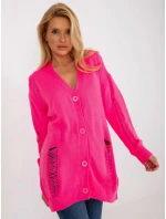 Dámsky kardigan LC SW 8042.69 fluo ružová - FPrice