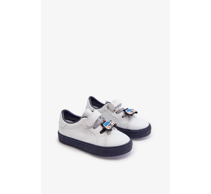 Detské tenisky Tenisky so špendlíkom, biele a námornícke Pennyn