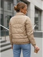 Dámská prošívaná přechodná bunda béžová Dstreet model 21974752 - FashionStreet