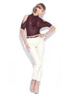 Dámska blúzka M113 brown - fígľov