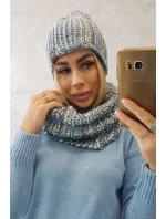 Dámská fleecová souprava tmavě šedá model 18751091 - K-Fashion Dámská fleecová souprava tmavě šedá model 18751091 - K-Fashion