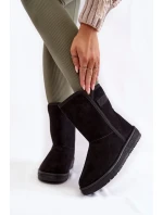 Damskie Wysokie Śniegowce Big Star KK274618 Czarne Damskie Wysokie Śniegowce Big Star KK274618 Czarne