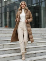 Dámská zimní dlouhá velbloudí bunda Dstreet model 21991791 - FashionStreet