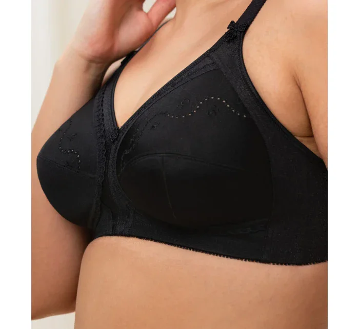 Dámska podprsenka Doreen + Cotton 01 N - BLACK čierna - Triumph Dámska podprsenka Doreen + Cotton 01 N - BLACK čierna - Triumph