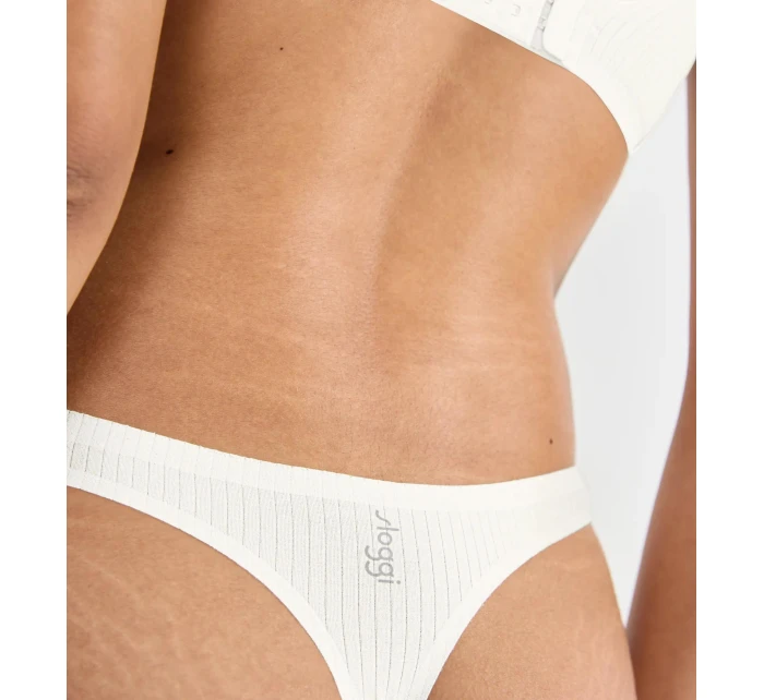 Dámske tangá ZERO Feel Pure String - WHITE - white 00GZ - SLOGGI