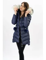 ZIMOWA KURTKA DAMSKA Z  GRANATOWA model 21241952 - SPEED.A