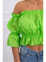 Svetlo zelená pruhovaná blúzka Svetlo zelená pruhovaná blúzka