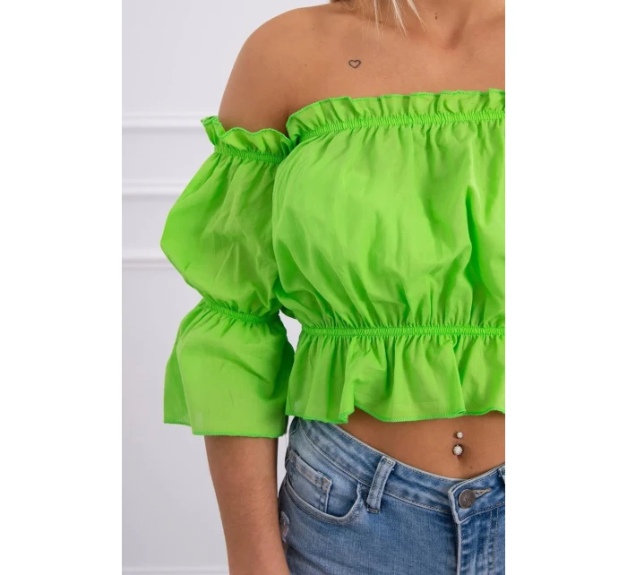 Svetlo zelená pruhovaná blúzka Svetlo zelená pruhovaná blúzka