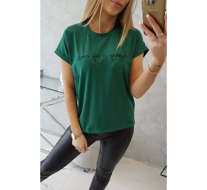 model 18748293 je moje kardio tmavě zelená halenka - K-Fashion model 18748293 je moje kardio tmavě zelená halenka - K-Fashion