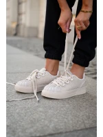 Sneakersy Damskie Ze Zdobieniem Na Platformie Beżowe Eanneth Sneakersy Damskie Ze Zdobieniem Na Platformie Beżowe Eanneth