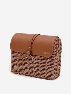 Malá Pletená Kabelka s Hnědá model 22111718 - Flora&Co