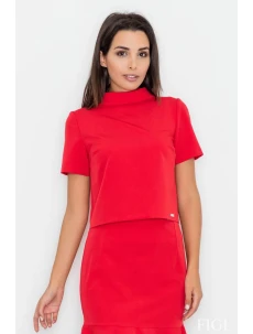 Dámska blúzka M542 červená - Figl