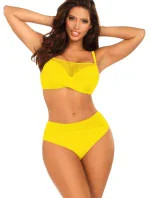 Dámske dvojdielne plavky Fashion 16 S1002N2-21 žlté - Self