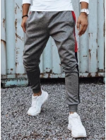 Pánske tmavosivé tepláky FashionStreet UX4127