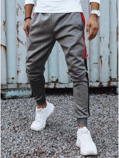 Pánske tmavosivé tepláky FashionStreet UX4127