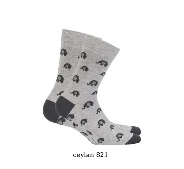 Pánske ponožky Wola Perfect Man vzorované W 94N03 Casual