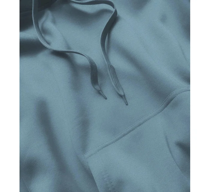 Šedomodrá dámska tepláková mikina (W02-09