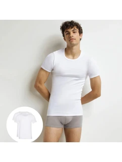 Pánské bavlněné tričko 2 ks TSHIRT model 21819840 NECK 2x  bílá - DIM