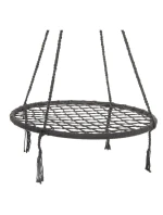 ZÁHRADNÁ HOJDAČKA BOCIANIE HNIEZDO 80CM SIVÁ