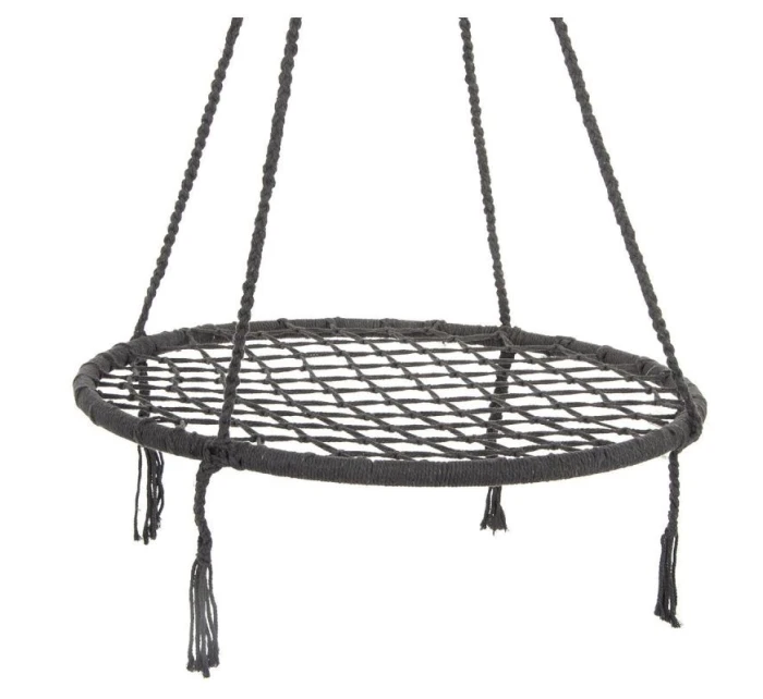 ZÁHRADNÁ HOJDAČKA BOCIANIE HNIEZDO 80CM SIVÁ