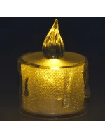 Dekoratívna sviečka 3,6x5 cm zdobená LED