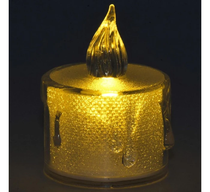 Dekoratívna sviečka 3,6x5 cm zdobená LED