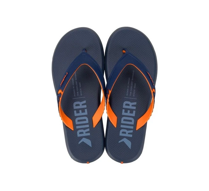 boty pánské sportovní žabky model 22115539 Prime pohodlné žabky navy blue orange - Rider