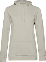 B&C #Hoodie /women Dámska mikina s kapucňou 01.W04W grey fog