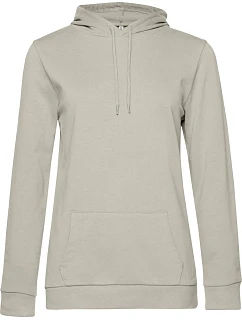 B&C #Hoodie /women Dámska mikina s kapucňou 01.W04W grey fog