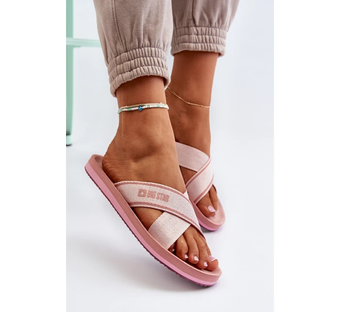 Dámské žabky Big Star model 21652733 Růžové - Big Star Shoes