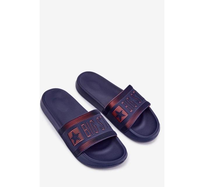 Męskie Klapki Big Star RR174A052 Granatowe