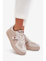 Dámské Kožené Tenisky Na Platformě Daniel Just Dare Béžové model 21703372 - Daniel Lopez Just Dare