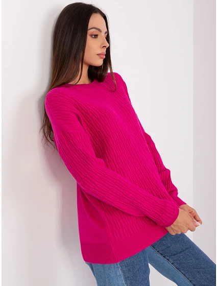 Sweter AT SW model 18909253 fuksjowy - FPrice