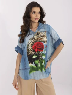 Košeľa DHJ KS 19007 7.85 modrá