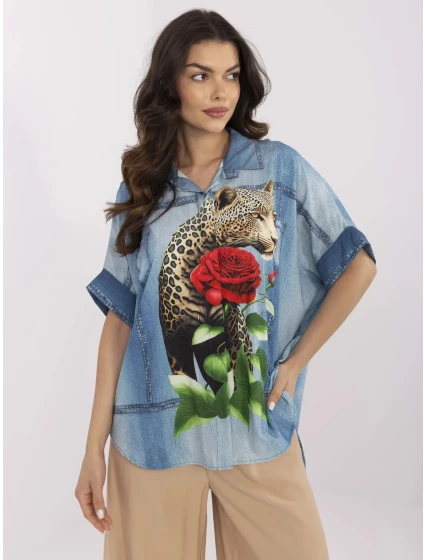 Košeľa DHJ KS 19007 7.85 modrá Košeľa DHJ KS 19007 7.85 modrá