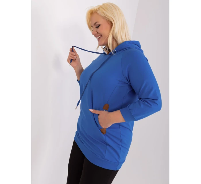 Bluza RV BL model 19394649 ciemny niebieski - FPrice Bluza RV BL model 19394649 ciemny niebieski - FPrice