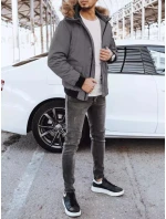 Pánská zimní bunda tmavě šedá Dstreet model 21966669 - FashionStreet