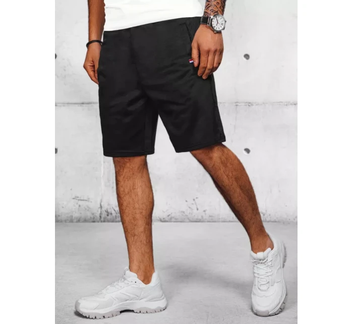 Pánské černé teplákové kraťasy Dstreet model 21968485 - FashionStreet Pánské černé teplákové kraťasy Dstreet model 21968485 - FashionStreet