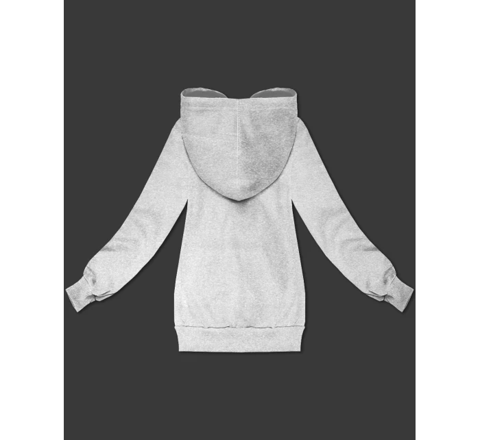 Voľná klokanová mikina S'West sivá (B-11#)