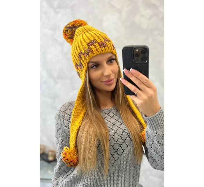 Dámská ušanka Nadia model 18751637 hořčicová - K-Fashion