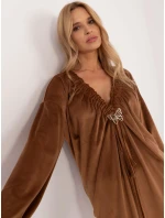 Šaty DHJ SK model 20546647 světle hnědé - FPrice