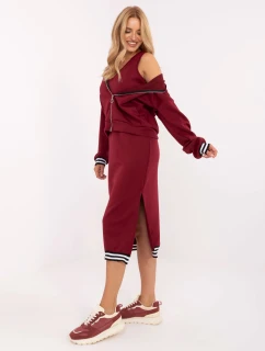 Komplet IT KMPL model 21302309 bordowy - FPrice